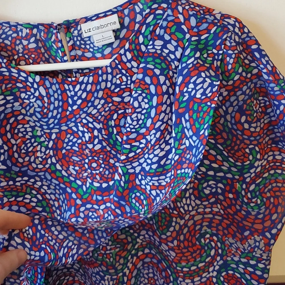 Patterned Dot Colorful Top - Picture 3 of 7